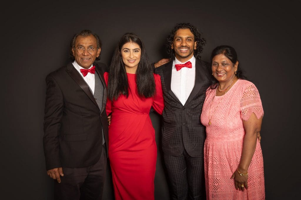Extended family portrait with grandparents during a family photoshoot in Birmingham