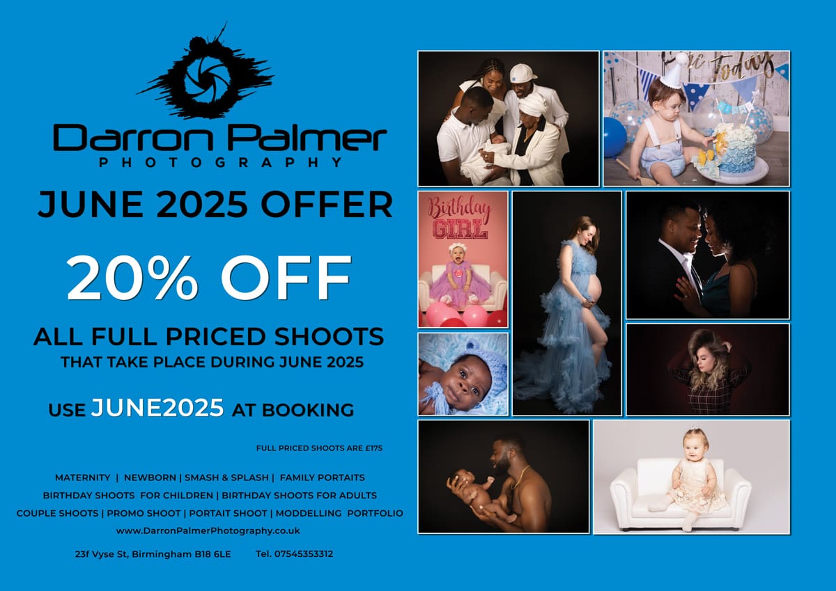 Darron Palmer photography june offer