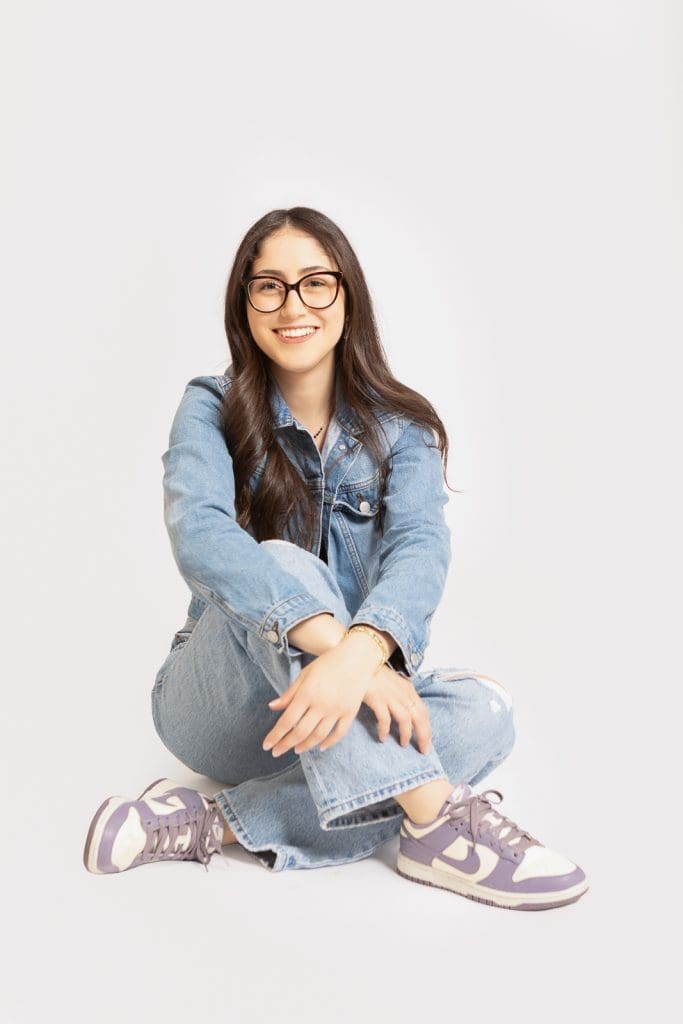 Modelling portfolio portrait photographed in studio